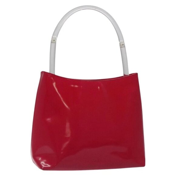 PRADA Shoulder Bag Enamel Pink Auth - Picture 3 of 15